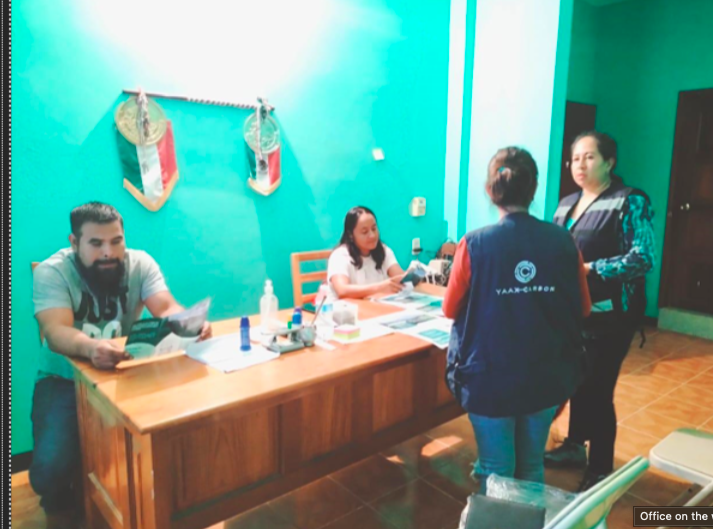 Campaña informativa en Piedra Larga